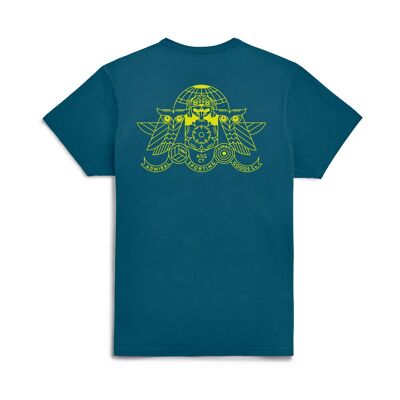 Admiral x The Square Ball T-shirt - Leeds Collection - Buzzard Blue
