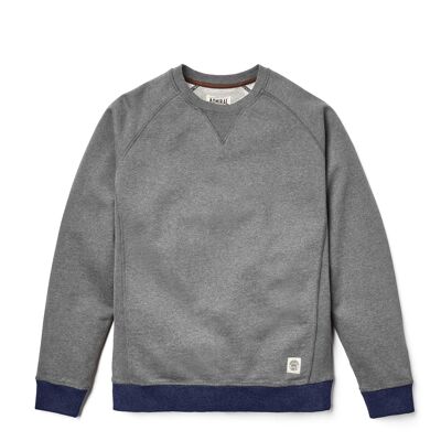 Rowley Raglan Sweatshirt - Condor Grey Marl / Grackle Blue Marl