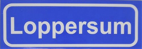 Fridge Magnet Town sign Loppersum