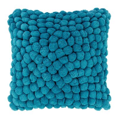 Cluster Pom Pom Cushion Cover - 55x55cm - Blue