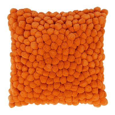 Cluster Pom Pom Cushion Cover - 55x55cm - Orange