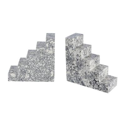 Mono Speckled Bookends - Set of 2