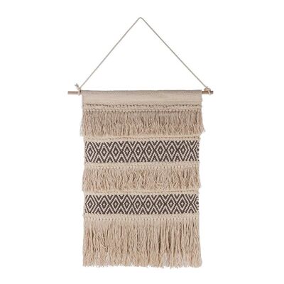 Tassel Hanging Tapestry - Black