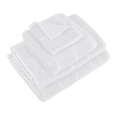 Turkish Pure Cotton Towel - White - Bath Towel