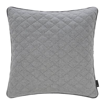 Diamond Quilted Reversible Cushion - 50x50cm - Grey