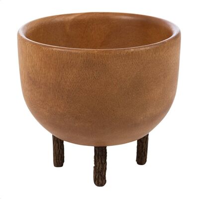 Wooden Bowl with Legs