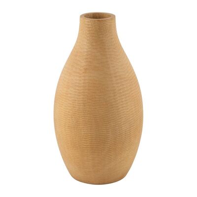 Grain Pattern Wooden Vase