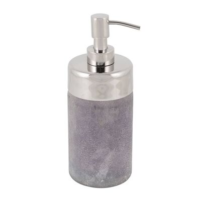 Smoked Glass Soap Dispenser - Purple