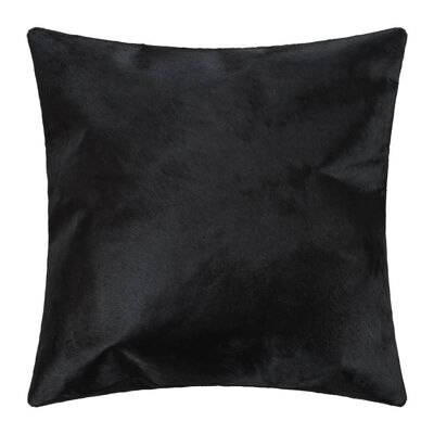 Cowhide Cushion - 45x45cm - Black