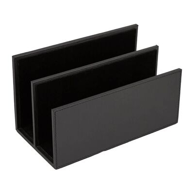 Leather Document Holder - Black