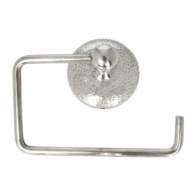 Mottled Toilet Roll Holder - Silver