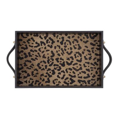 Leopard Suede Tray