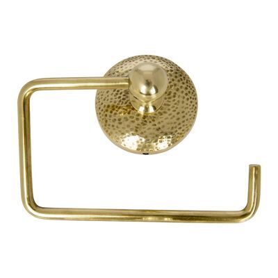 Mottled Toilet Roll Holder - Brass