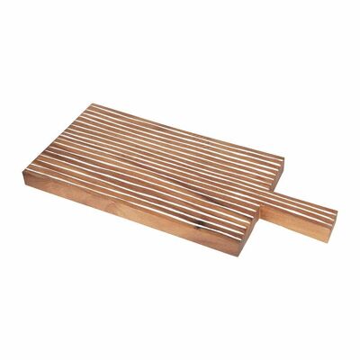 Striped Wood Chopping Board
