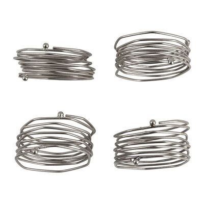Wrapped Wire Napkin Ring - Set of 4