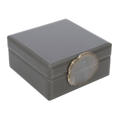 Agate Handle Box - Grey