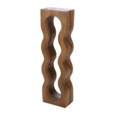 Tall Curve Wooden Wine Rack