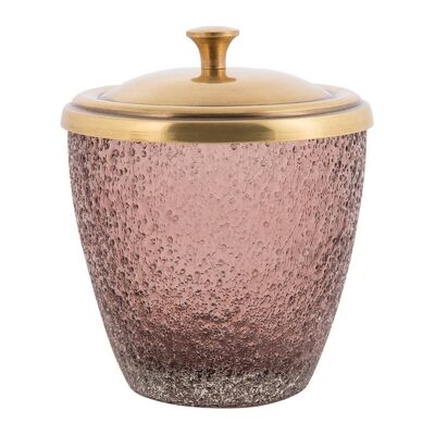 Cracked Effect Glass Storage Pot