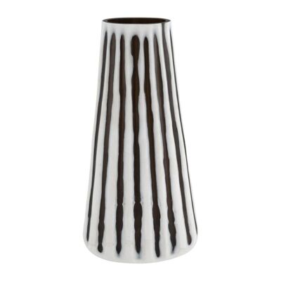 Striped Glass Vase - Tall