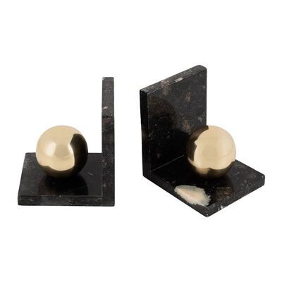 Gold Ball Bookend - Set of 2