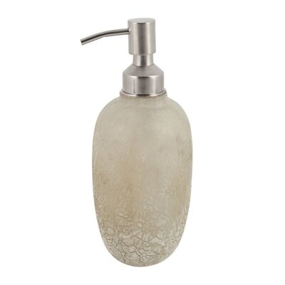 Frosted Glass Soap Dispenser - Natural