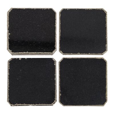 Black Onyx Coasters - Set of 4