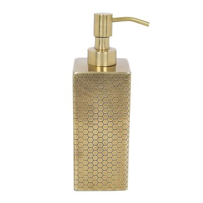 Antique Gold Honeycomb Soap Dispenser