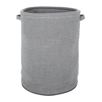 Knitted Laundry/Storage Basket - Light Grey