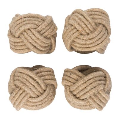 Knotted Napkin Ring - Set of 4