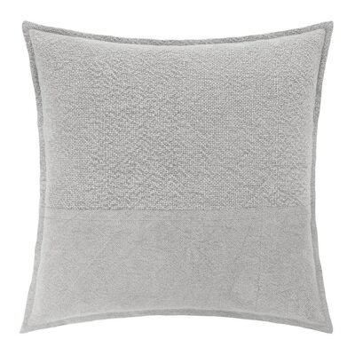 Two-Tone Cushion - 45x45cm - Light Grey