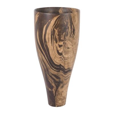 Wood Swirl Tall Vase
