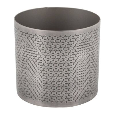 Honeycomb Effect Toothbrush Holder - Antique Silver