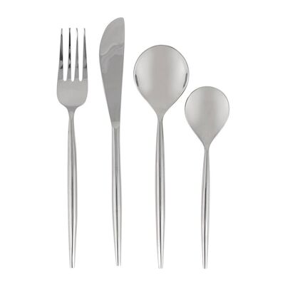 Silver 24-Piece Cutlery Set