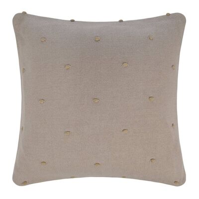 Bubble Dot Cushion - 45x45cm - Cream