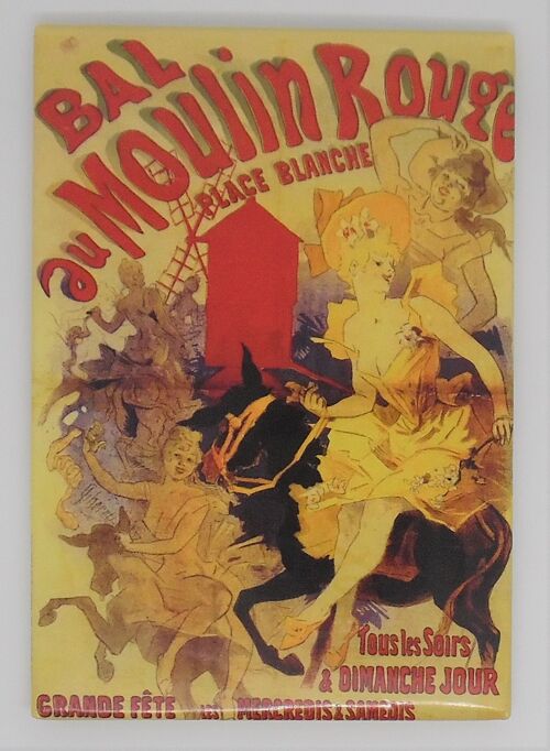 Fridge Magnet Paris affiche Bal Moulin Rouge