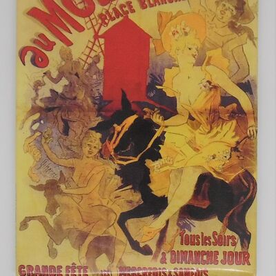 Fridge Magnet Paris affiche Bal Moulin Rouge