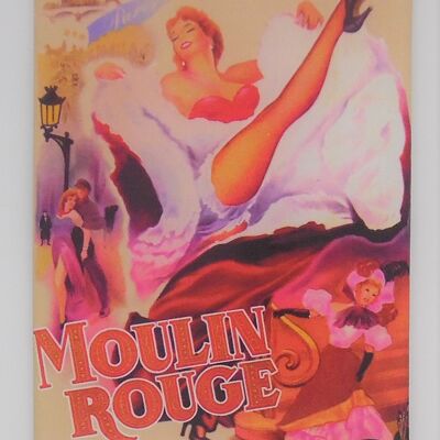 Magnete frigo Paris affiche Moulin Rouge