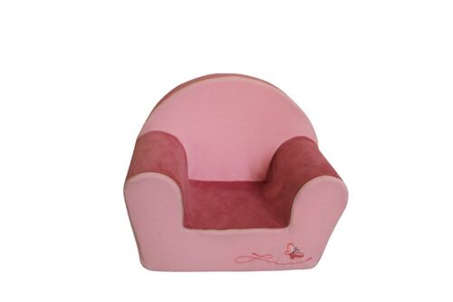 Fauteuil club papillon velours