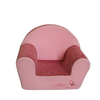 Fauteuil club papillon velours