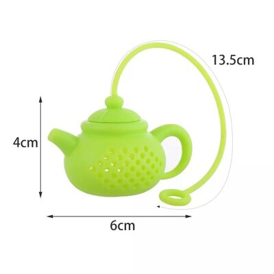 Teapot Shape | Tea egg Strainer | various colors | silicone | order 1 color and receive a mix of colors at 50 pieces. | or order your numbers per color in a message | MOQ 50 pcs