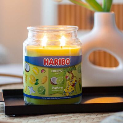 Scented candle Haribo Coconut Lime - 510g