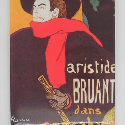 Aimant Frigo Paris affiche Aristide Bruant