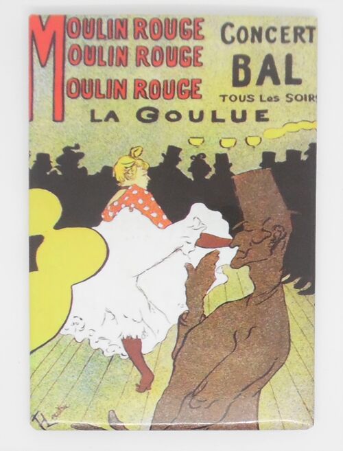 Fridge Magnet Paris affiche Moulin Rouge concert Bal