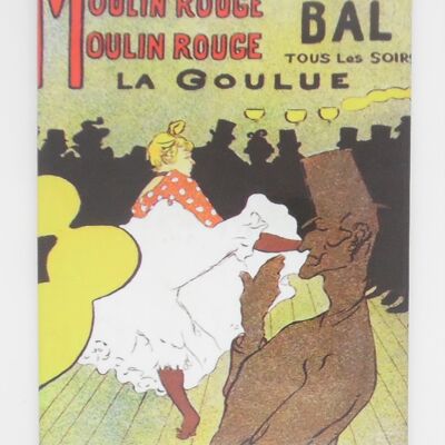 Imán de nevera París affiche Moulin Rouge concierto Bal