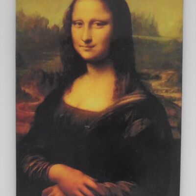 Imán de nevera París Mona Lisa de Leonardo da Vinci