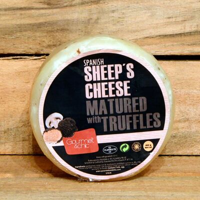 Artisanal Cured Sheep Cheese with Truffles and Mushrooms, Gourmet & Chic