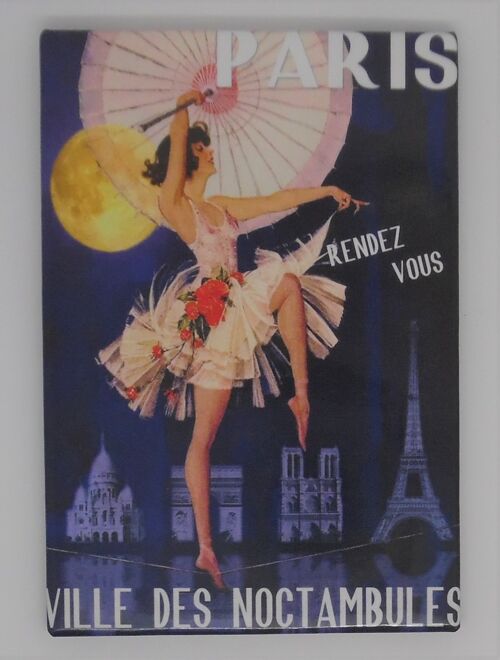 Fridge Magnet Paris affiche danser