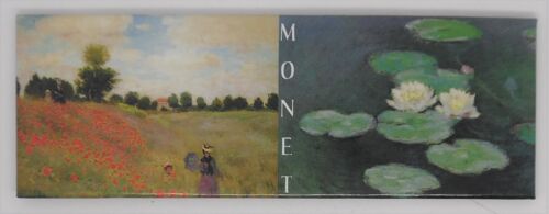 Fridge Magnet Paris panorama  combi Claude Monet coquelicots and white water lilies