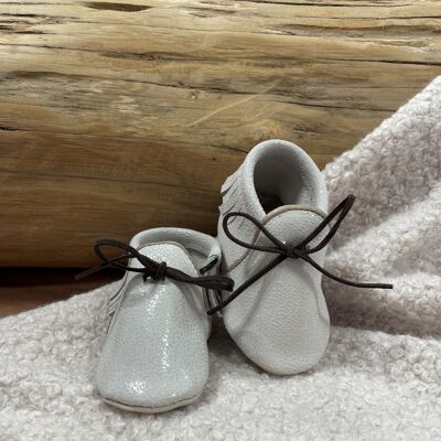 Louison patent slippers White
