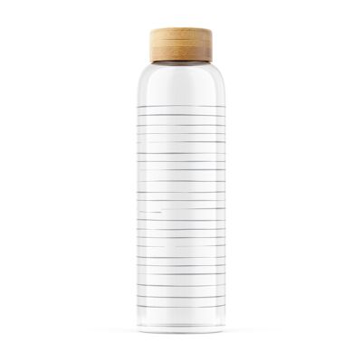 Glass drinking bottle - “Lineup” 0.6l by BELAMY